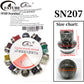 Nebula Marbled Round Beads with Snake Skin Honeycomb Metal End Caps + Elastic Cord DIY Bracelet Making Kit.
