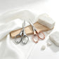 1PC Mini Eyeglass Shaped Folding Pocket Scissors, Portable Travel Small Scissors for DIY Sewing Thread Cutting & Craft Supplies