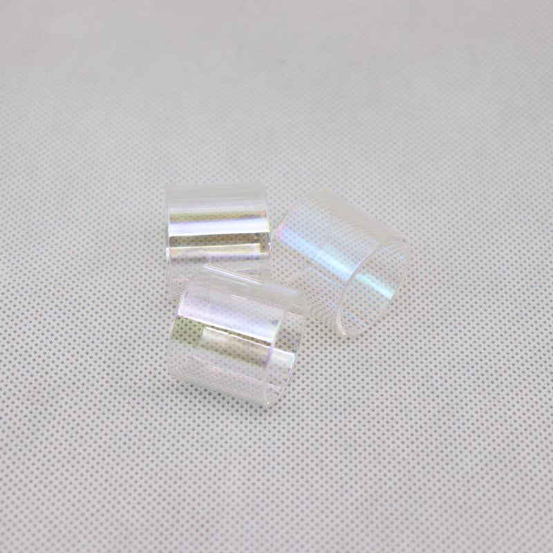 5PCS Straight Rainbow Glass TUBE Outer Diameter OD22,OD24,OD25,OD26mm