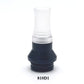 1PC 510 810 9holes Shunt anti-spitting oil Stainless Steel Plastic Combination Straw Joint