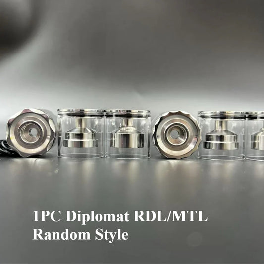 DDSX 316 Polished Stainless Steel Diplomat RDL/MTL Top-Fill Short Tank with 3 Chambers, 1 Short Tube &1 Top Cap
