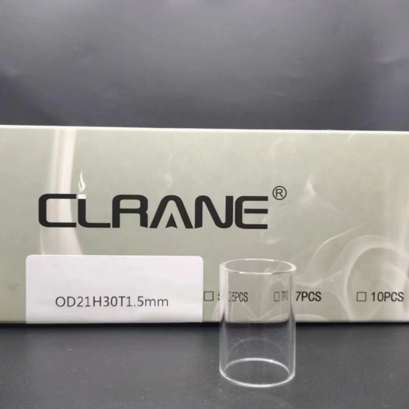 Clrane OD21mm Straight Clear Tube Tubular Glass Stand Decorative Display Base