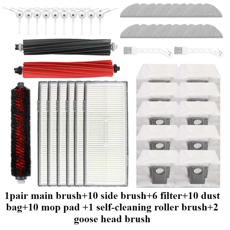 Roborock G20 S8 S8 PRO S8 Pro Ultra Robot Vacuum Accessories: Dual Main Brushes, Filters, Mop Cloths, Dust Bags