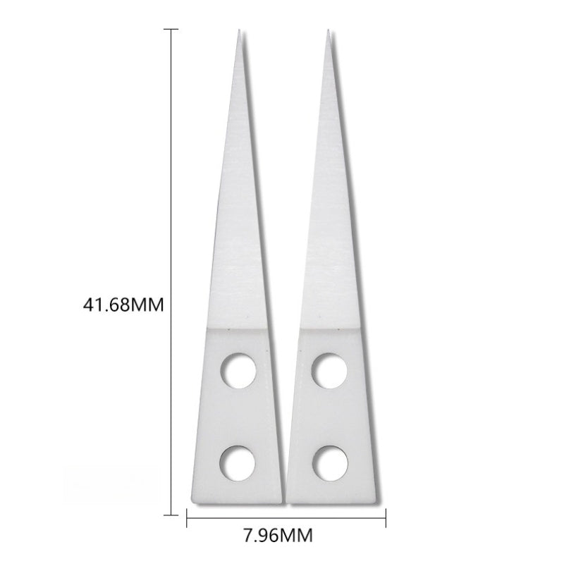 Ceramic Tweezers Tips Kit Stainless Steel Handle Anti-Static High Precision Replacement Tweezers Parts Set Tweezers Repair Tools