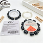FATUBE Stretch Beading Cord with Glossy Black Loose Beads Complete DIY Jewelry Making Kit.