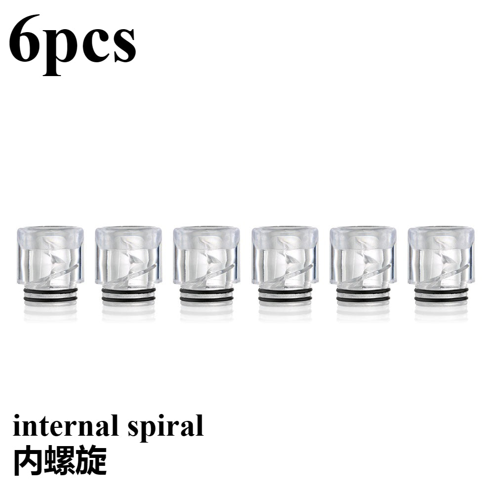 6PCS 510 810 Internal Spiral Plastic Straw Joint