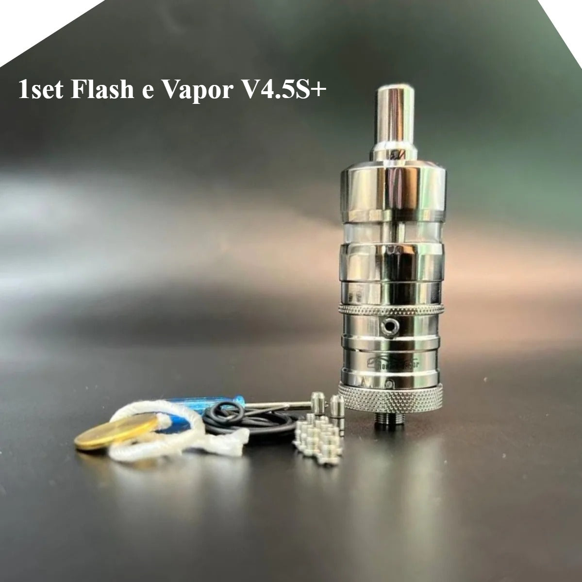 DDSX 1set Flash e Vapor V4.5S+ Titanium Alloy Atomizer 23mm 4.5ml