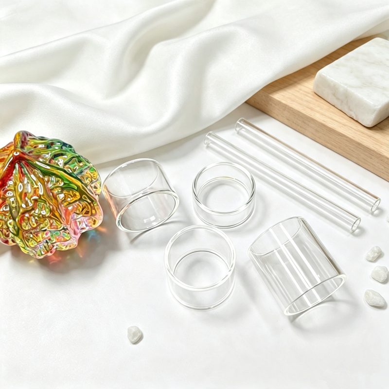 Straw Joint Thick Wall Borosilicate Glass Straw Joint OD24 OD24.5 Straight Hollow Drinking Glass Tube DIY Replacement Accessory.