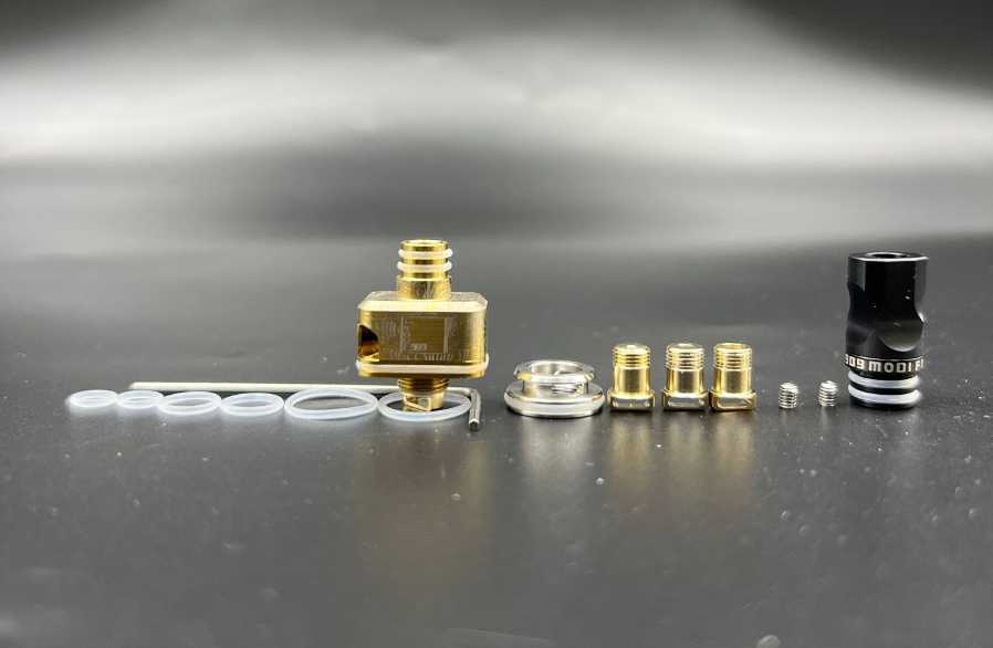 DDSX 1set New 909 NUGG 316 Stainless Steel Single Coil Design Rebuildable Atomizer Kit with 3 Air Pins