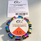 FATUBE Iridescent Stainless Steel Tube Spacer Beads Set with 1.0mm Crystal Elastic Thread DIY Bracelet Jewelry Making Supplies.