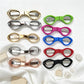 1PC Mini Eyeglass Shaped Folding Pocket Scissors, Portable Travel Small Scissors for DIY Sewing Thread Cutting & Craft Supplies