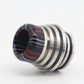 2PCS 810 Stainless Steel + Resin Stripes Multi Material  Interface Straw Joint