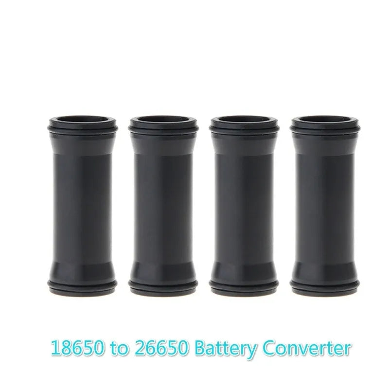 Straw Joint 5Pcs 18650 to 26650 Battery Adapter POM Case Cover