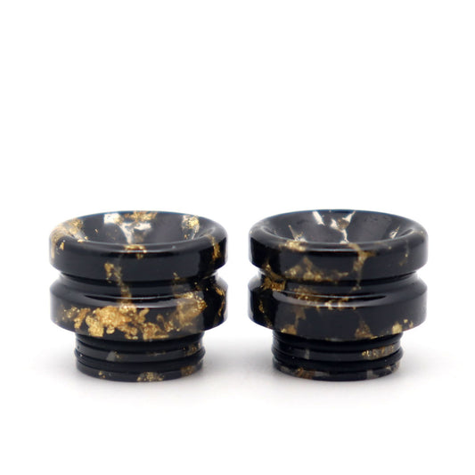 2PCS 810 Bamboo Spotsblack Back Resin Straw Joint