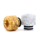 1PCS 510 Gold and Silver Spot Resin Straw Joint