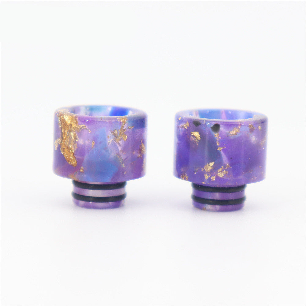 2PCS 510 Gold Spot Resin Straw Joint