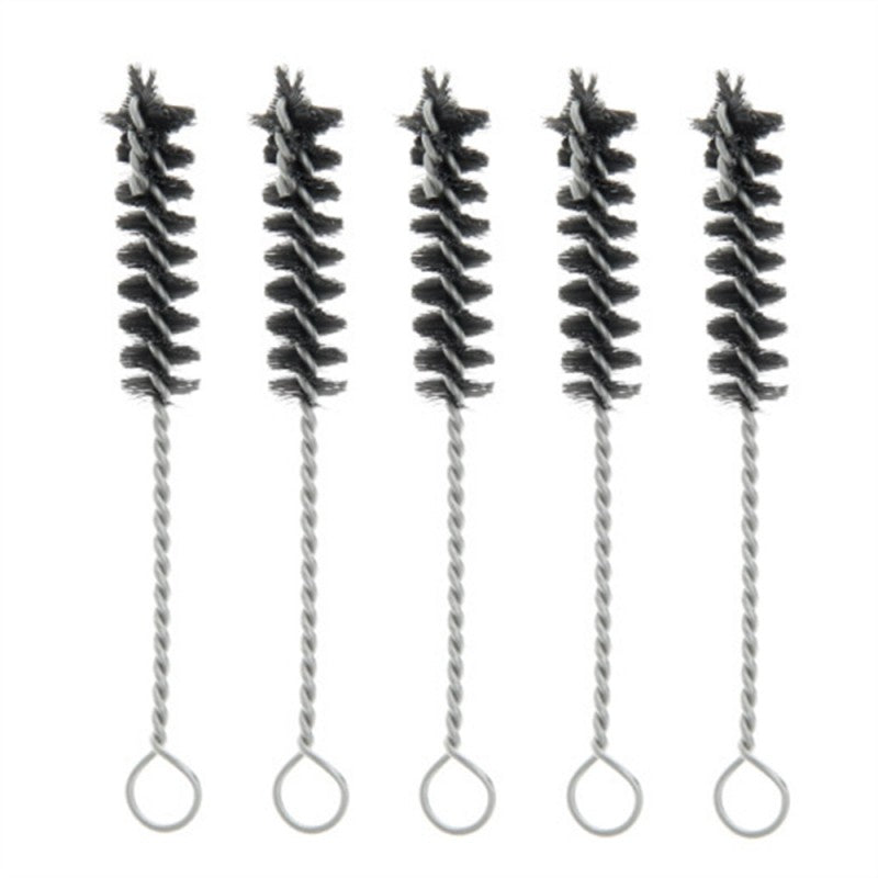 Straw Joint Stainless Steel Cleaning Brush With Handle DIY Tools Black 5Pcs