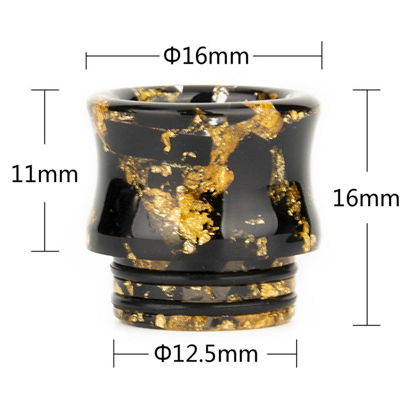 1PCS 810 The Horn Gold Point Resin Straw Joint