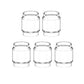 5PCS Bubble glass tube for Elabo Atomizer/Predator kit/Bellerophon