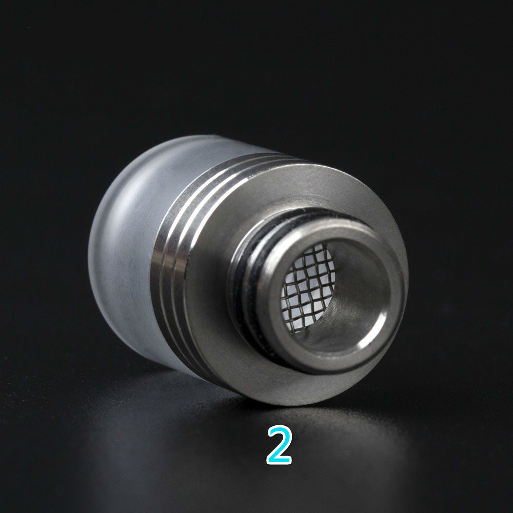 1PCS 510 Stainless Steel + Acrylic Blow Proof Oil Multi Material  Interface Straw Joint