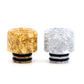 1PCS 510 Gold and Silver Spot Resin Straw Joint