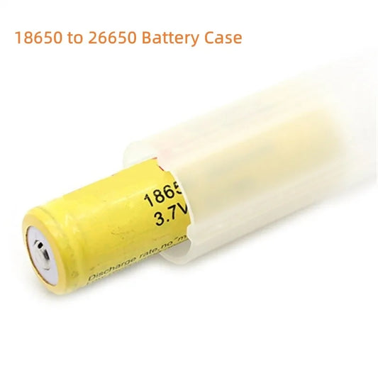 Straw Joint 5Pcs 18650 to 26650 Battery Adapter POM Case Cover