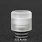 1PCS 510 Stainless Steel + Acrylic Blow Proof Oil Multi Material  Interface Straw Joint