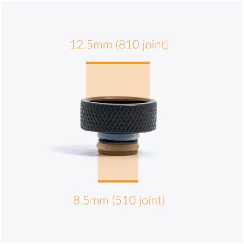 1PCS 510 To 810 PEI PC POM Straw Joint Adapter