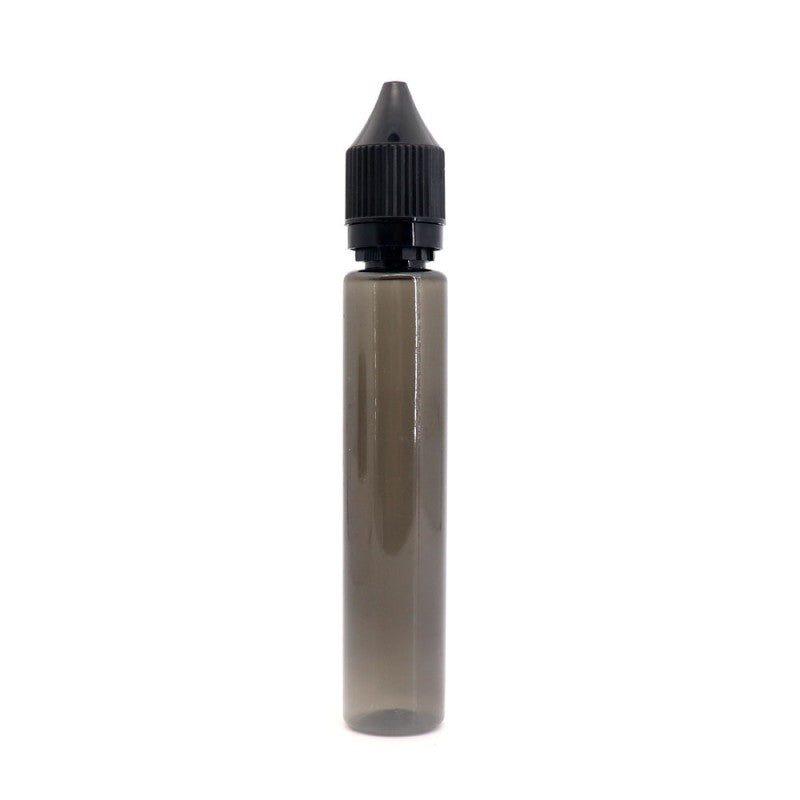 Straw Joint Black PE Dropper Bottle Empty with Cap 5Pcs