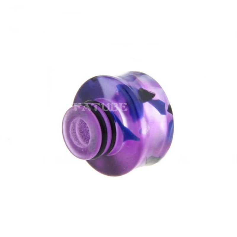 2PCS 510 Purple and Black Cone Resin Straw Joint