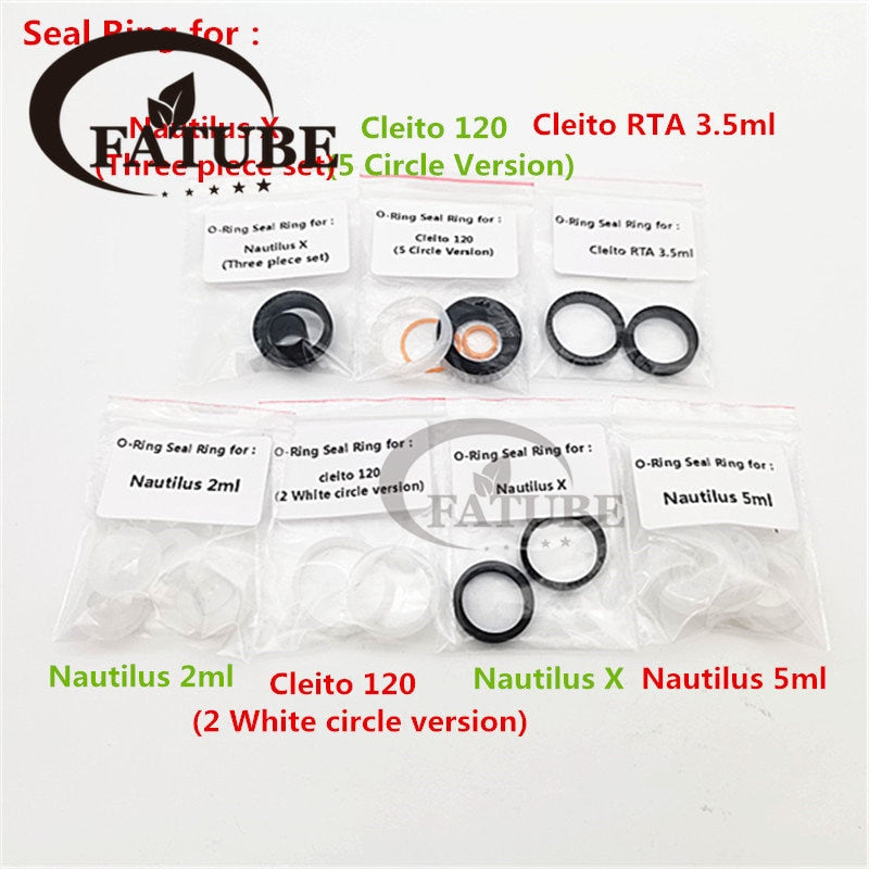 FATUBE Gaskets Silicone Seal Ring for Nautilus X/Cleito RTA/cleito 120/Nautilus