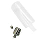 Straw Joint PE Dropper Bottle Empty Squeezable Case Oil Container White 1Pcs