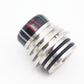 2PCS 810 Stainless Steel + Resin Stripes Multi Material  Interface Straw Joint