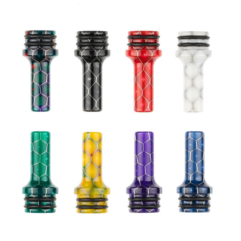 1PCS 510 MTL Snakeskin Resin Straw Joint