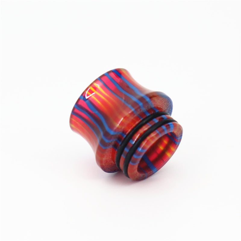 1PCS 810 Rainbow Stripe Cone Resin Straw Joint