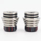 2PCS 810 Stainless Steel + Resin Stripes Multi Material  Interface Straw Joint